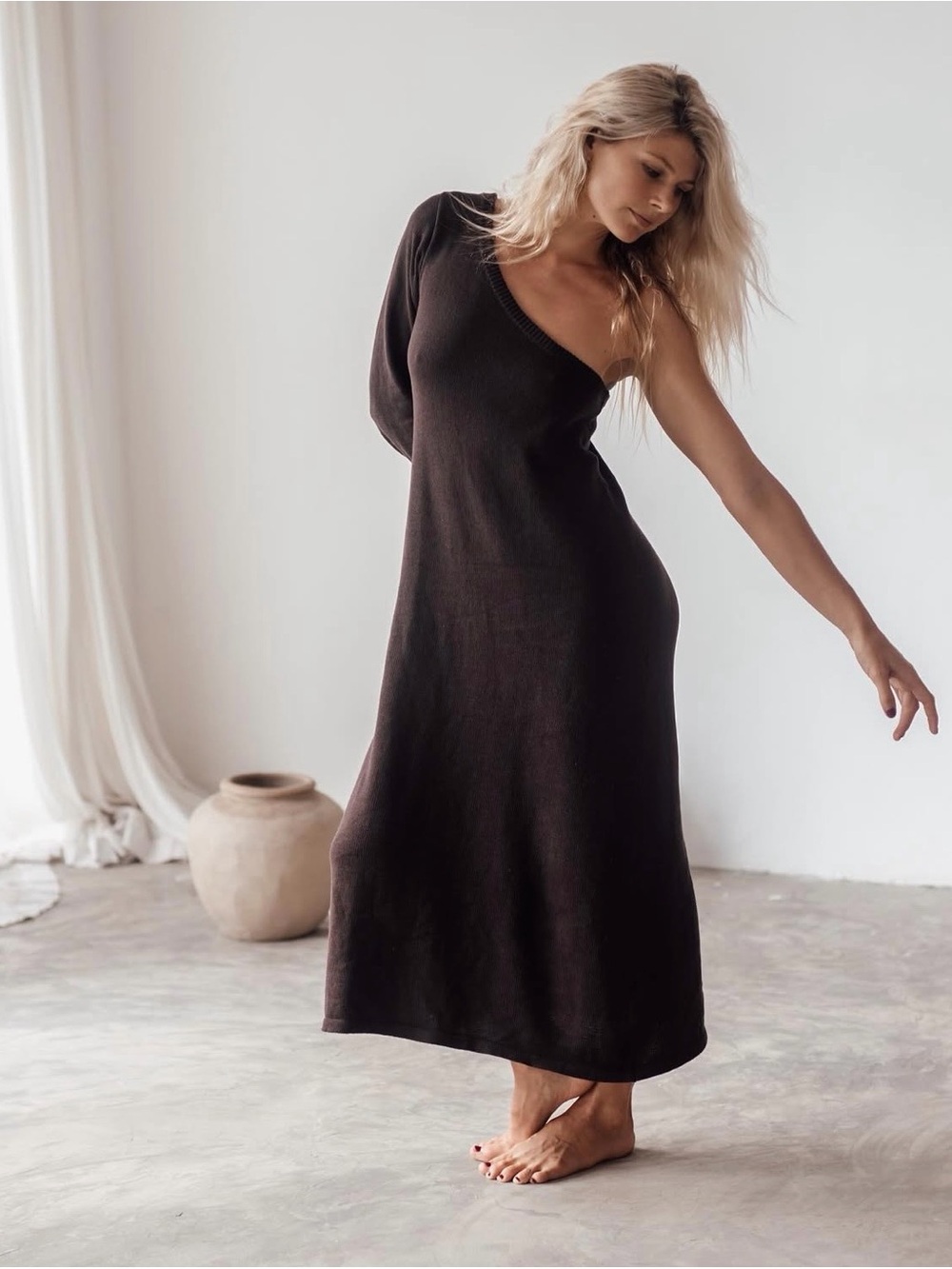 Avy & Co ODE One Shoulder Knit Dress